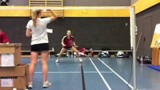 Footwork at the Net in Badminton